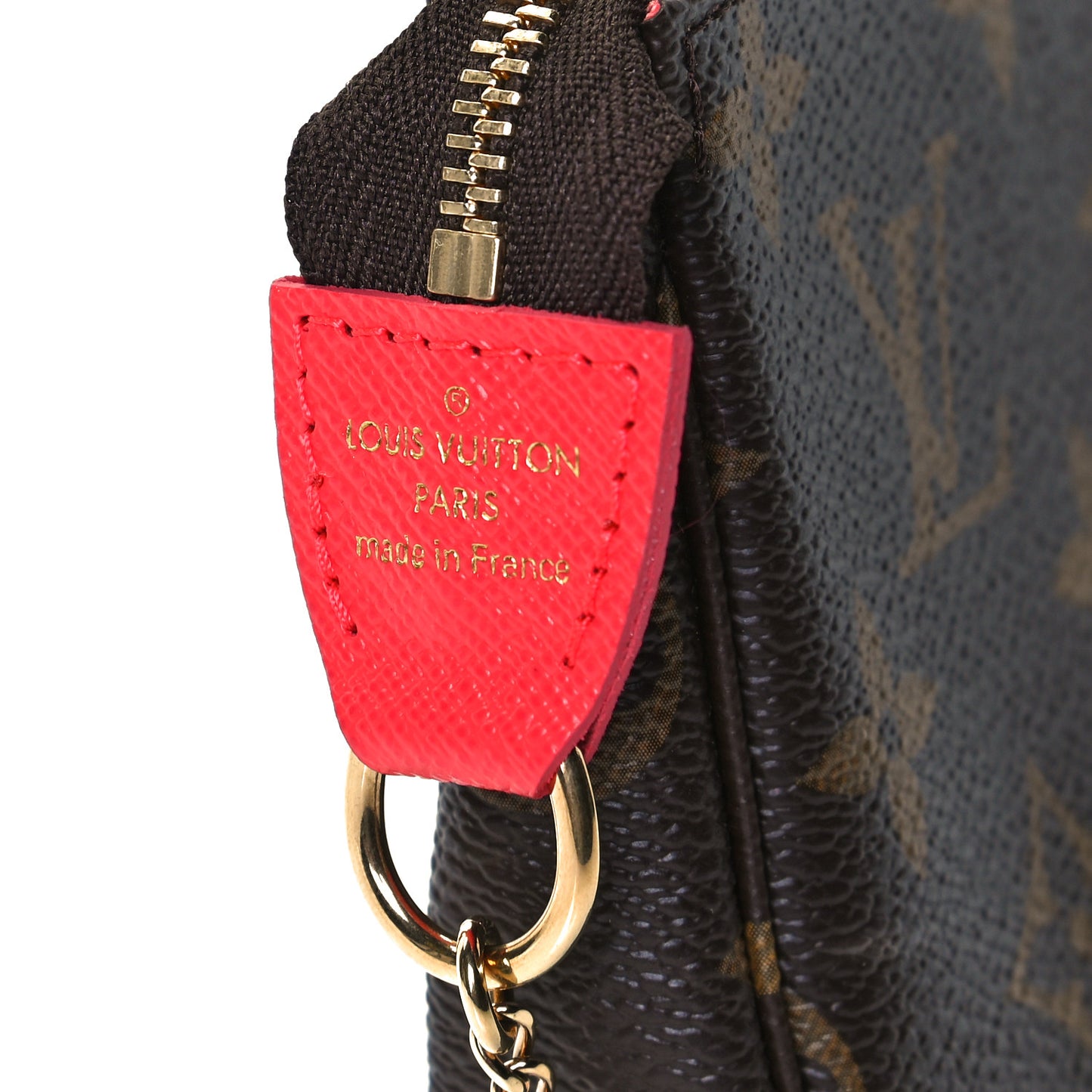 Monogram 2021 Christmas Animation London Mini Pochette Accessories Red