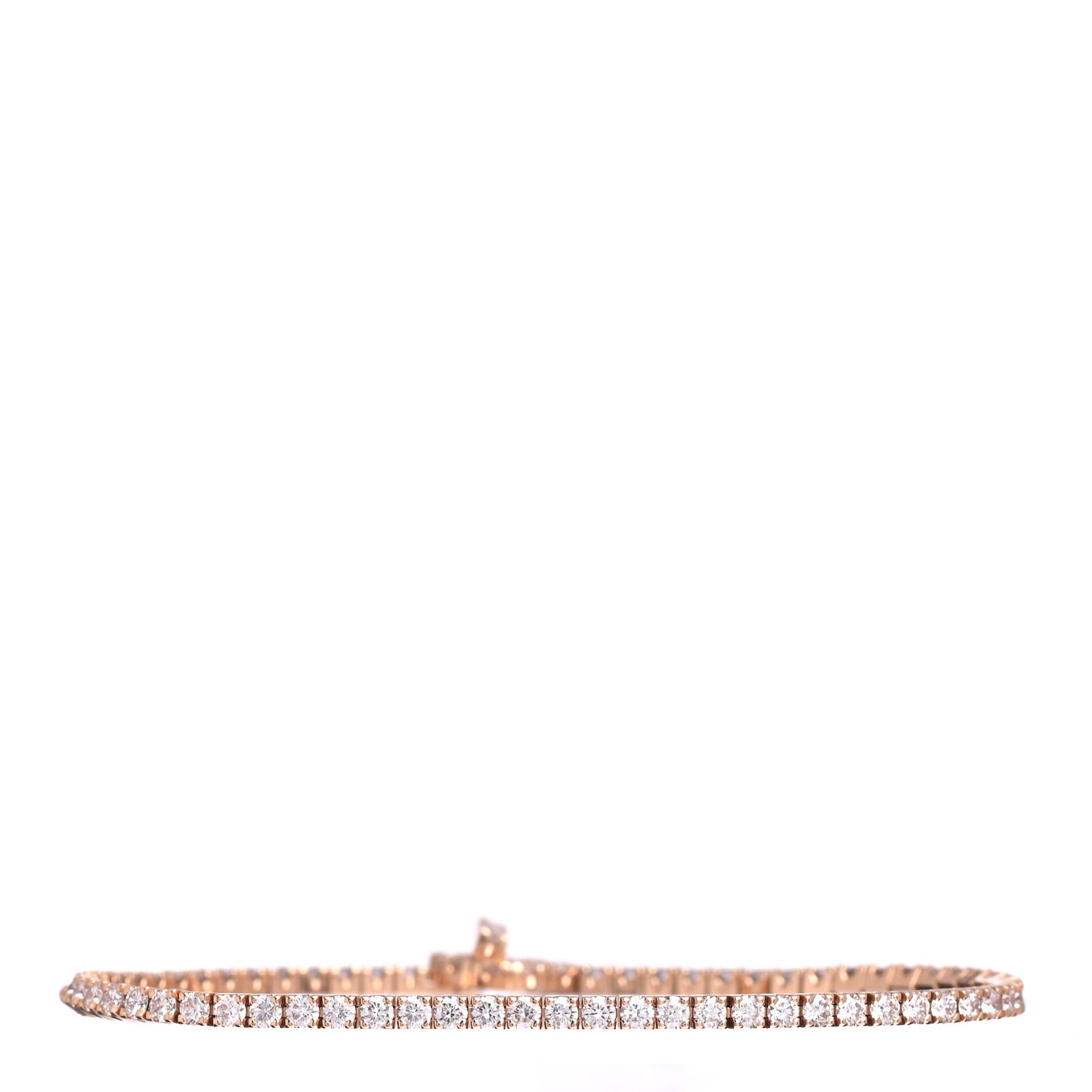 18K Rose Gold Diamond Finesse Link Bracelet SH