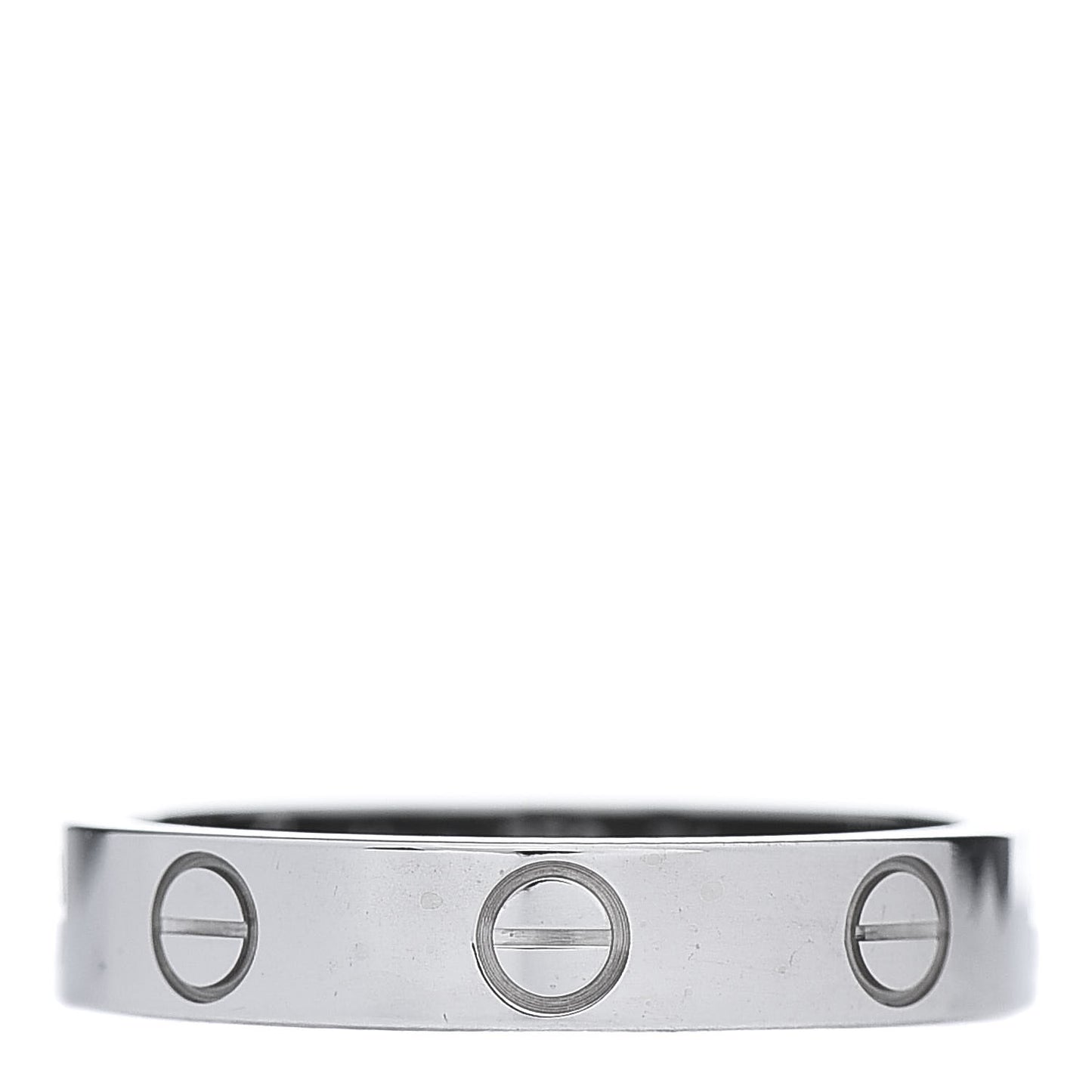 18K White Gold 3.5mm LOVE Wedding Band Ring 51 5.75