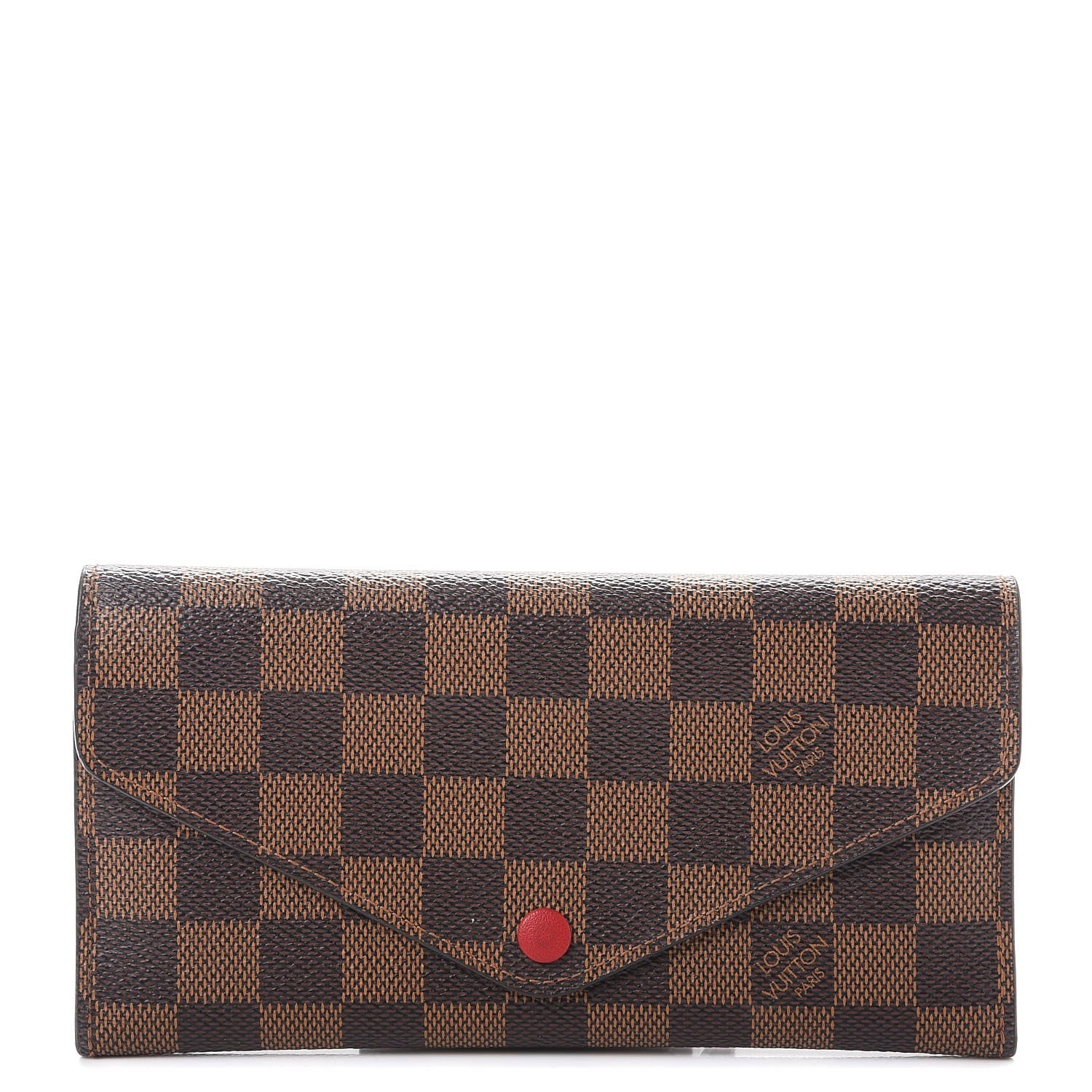 Louis Vuitton Damier Ebene Josephine Wallet Red 1 of 13