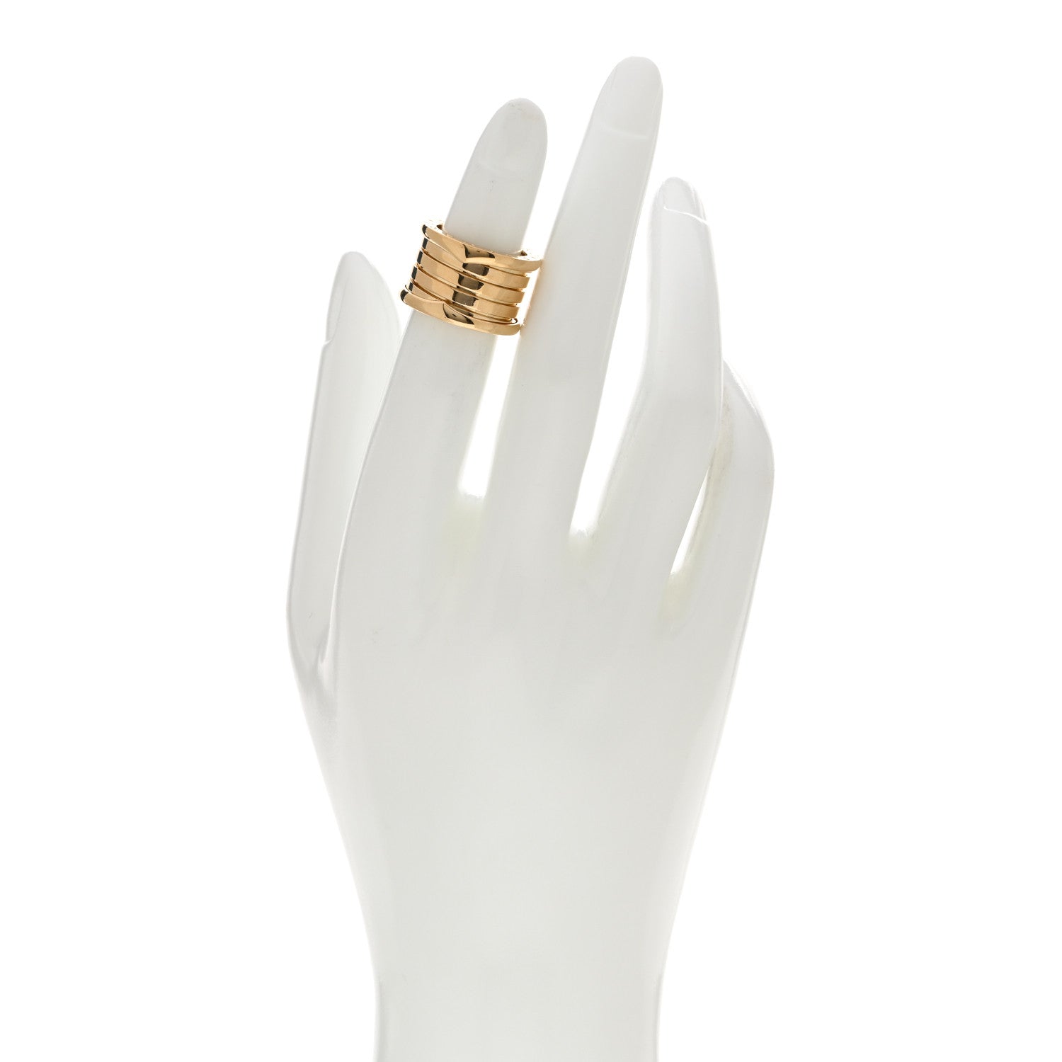 Bulgari 18K Yellow Gold B.Zero1 Four-Band Ring 47 4 2 of 4
