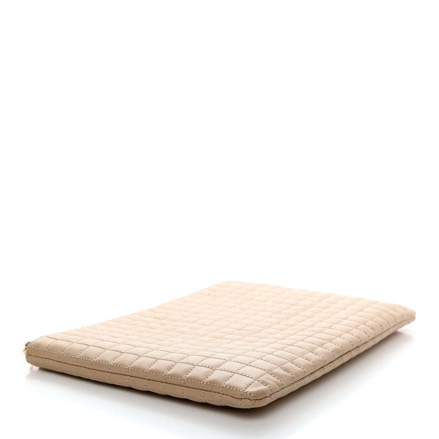 Celine Calfskin Quilted C Charm Pouch Nude 4 of 8