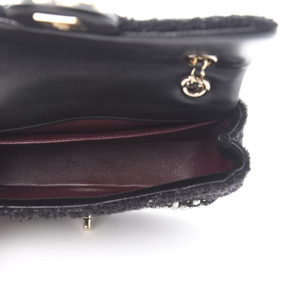 Chanel Tweed Pearl Mini Cosmos Flap Black 5 of 11