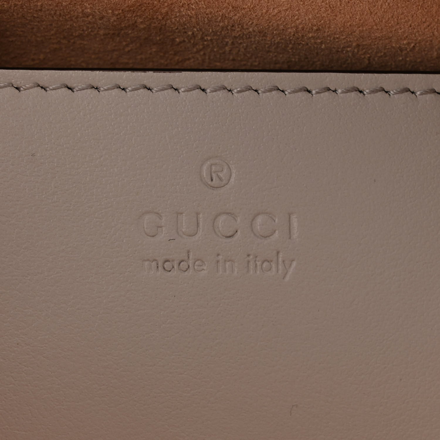 Gucci Calfskin Matelasse Small GG Marmont Chain Shoulder Bag Light Grey 6 of 11