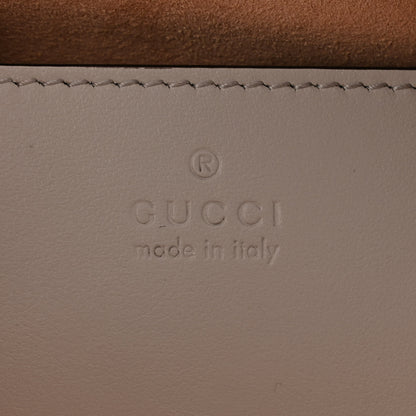 Gucci Calfskin Matelasse Small GG Marmont Chain Shoulder Bag Light Grey 6 of 11