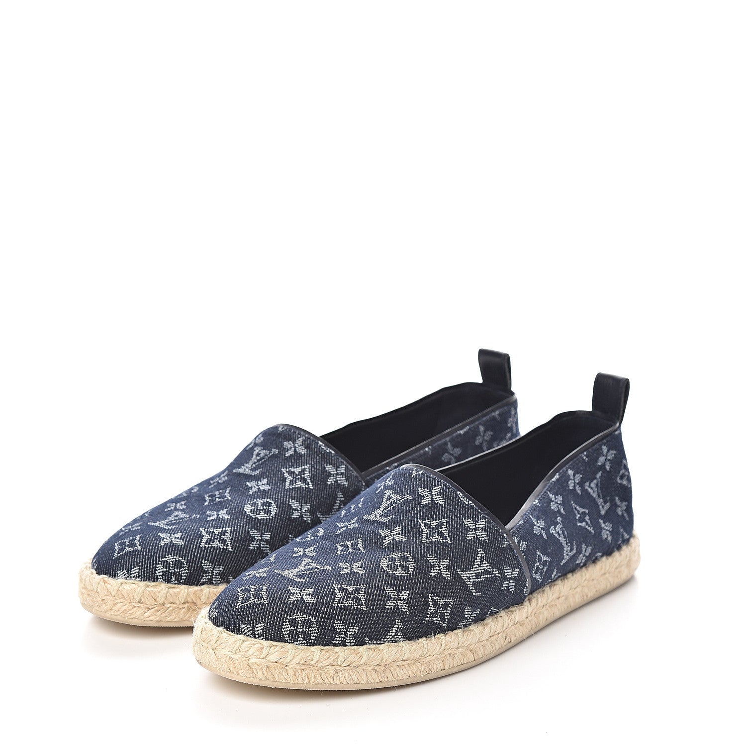 Louis Vuitton Monogram Denim Waterfall Espadrille 41 Marine 3 of 8