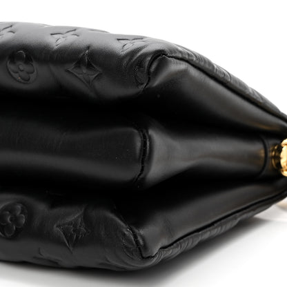 Louis Vuitton Lambskin Embossed Monogram Coussin PM Black 9 of 9
