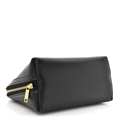 Celine Smooth Calfskin Cuir Triomphe Clutch on Chain Black 4 of 11