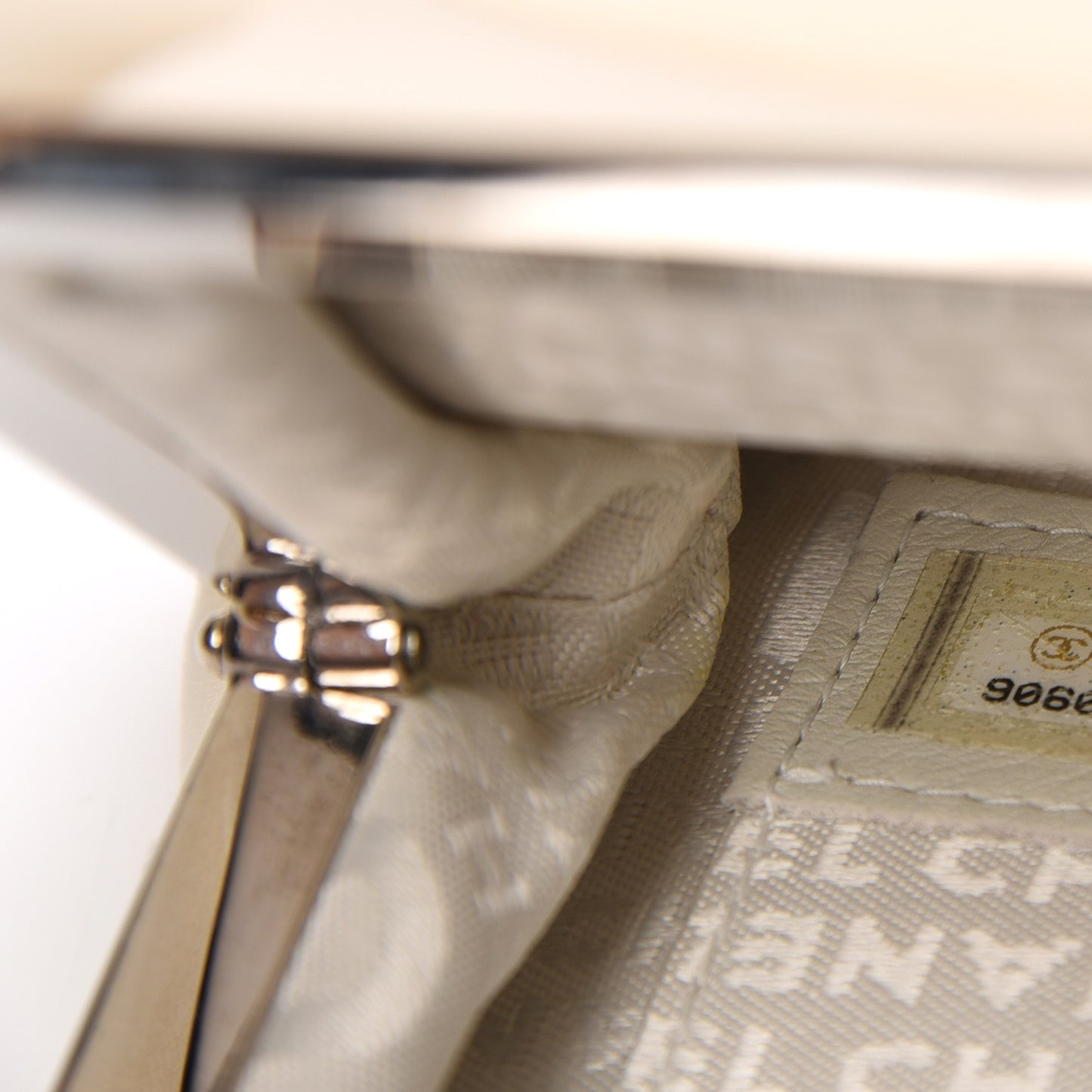 Lambskin Quilted Crystal Ball Clutch Black