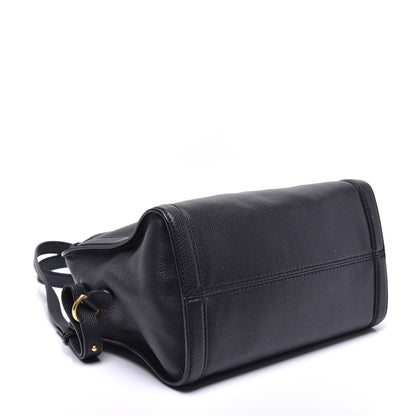 Alexander McQueen Pebbled Calfskin Small Skull Padlock Zip Around Tote Black 5 of 13
