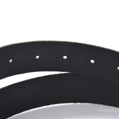 Gucci Cuoio Toscano Nickel Double G 30mm Belt 80 32 Black 4 of 5