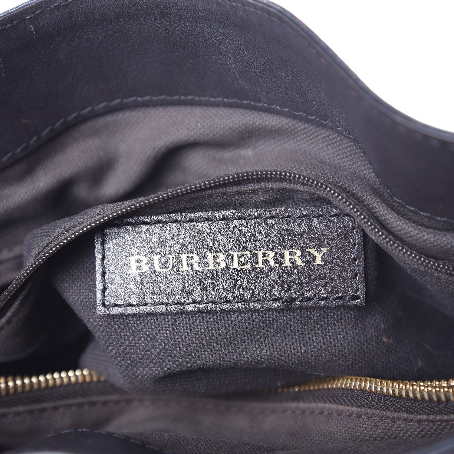 Burberry Haymarket Check Medium Golderton Tote Chocolate 12 of 15