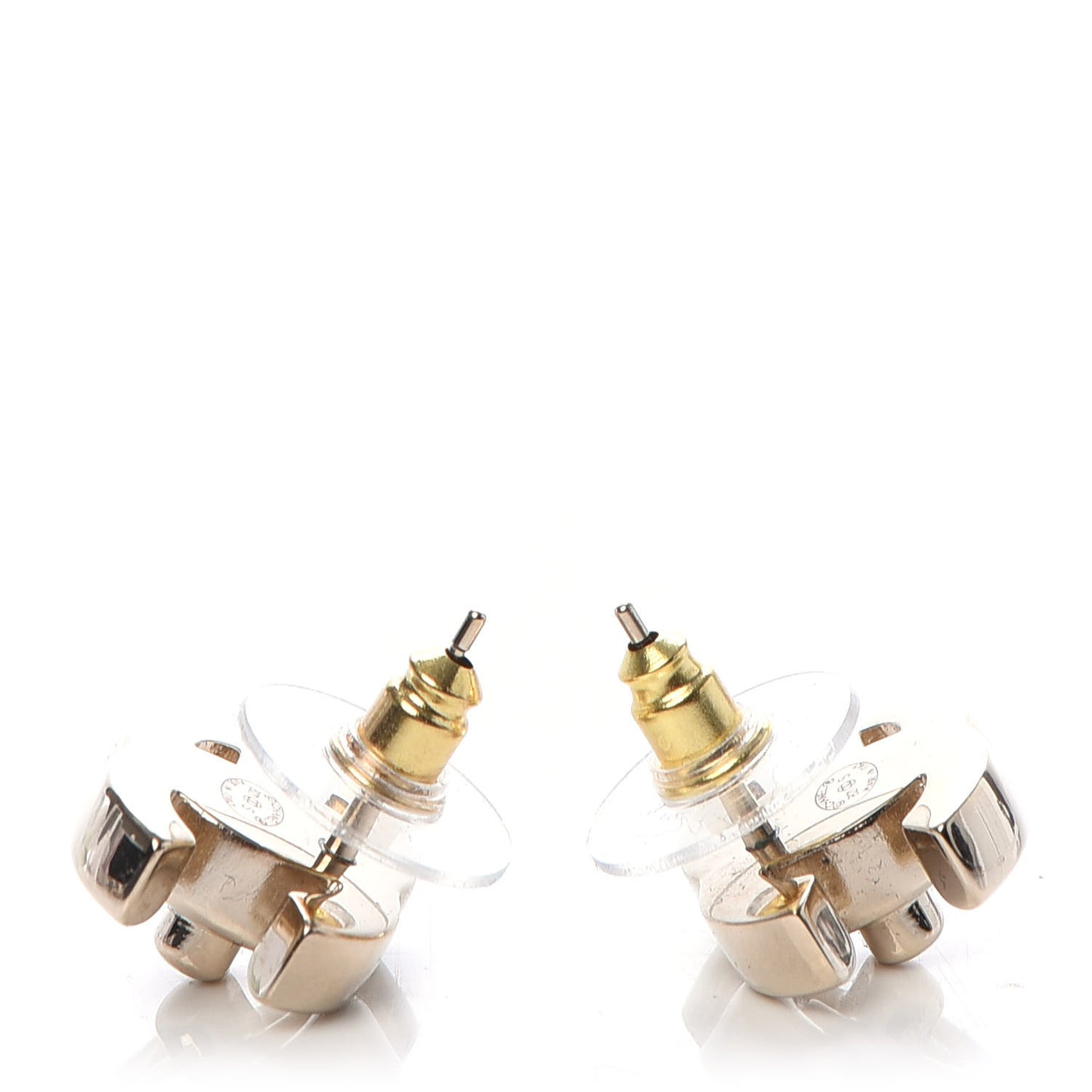 Metal CC Turnlock Earrings Gold