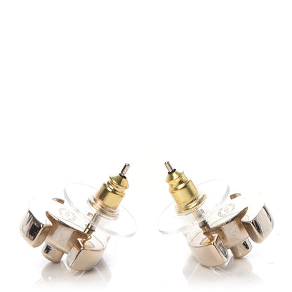 Chanel Metal CC Turnlock Earrings Gold 3 of 5