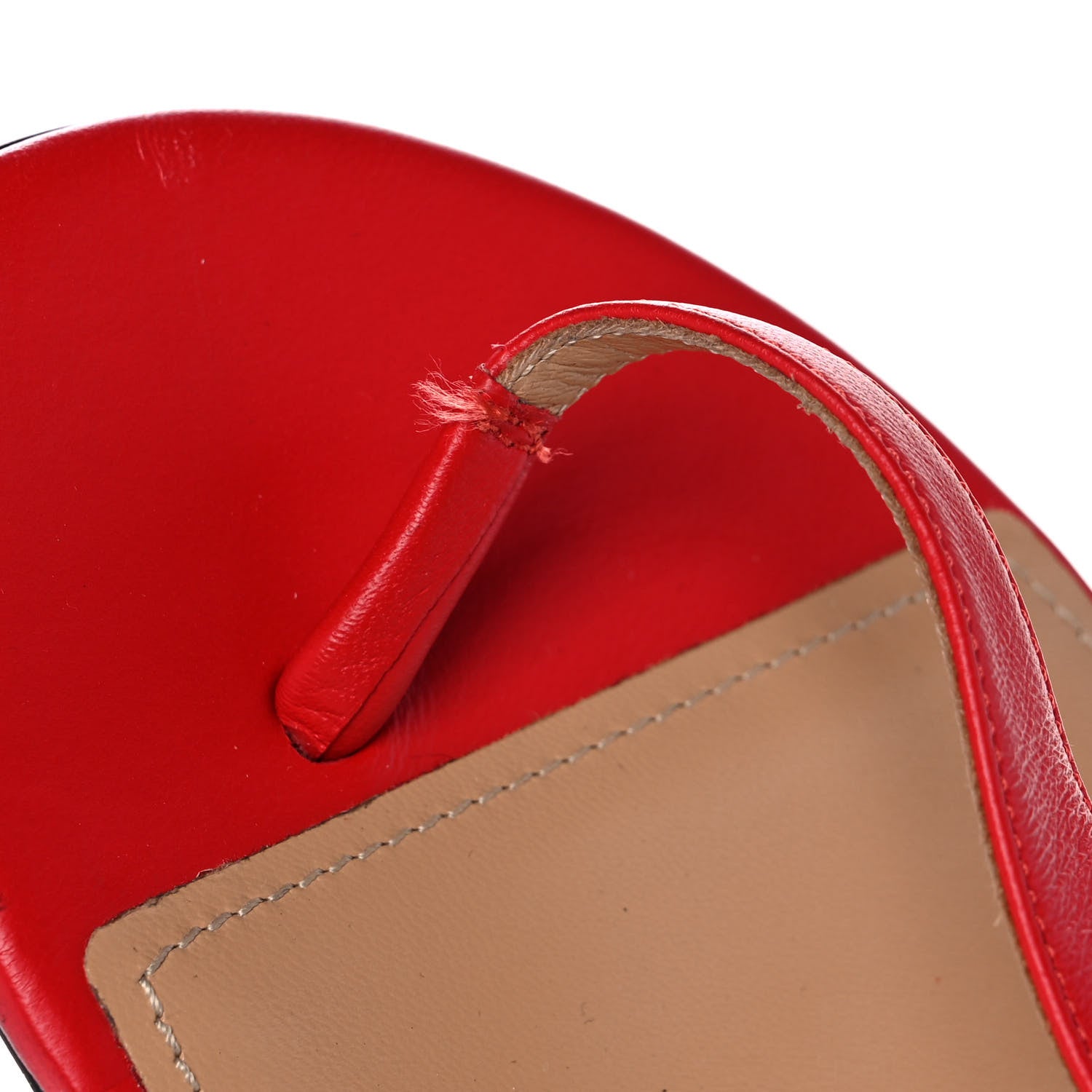 Givenchy Calfksin Elba Thong Sandals 38.5 Red 9 of 12