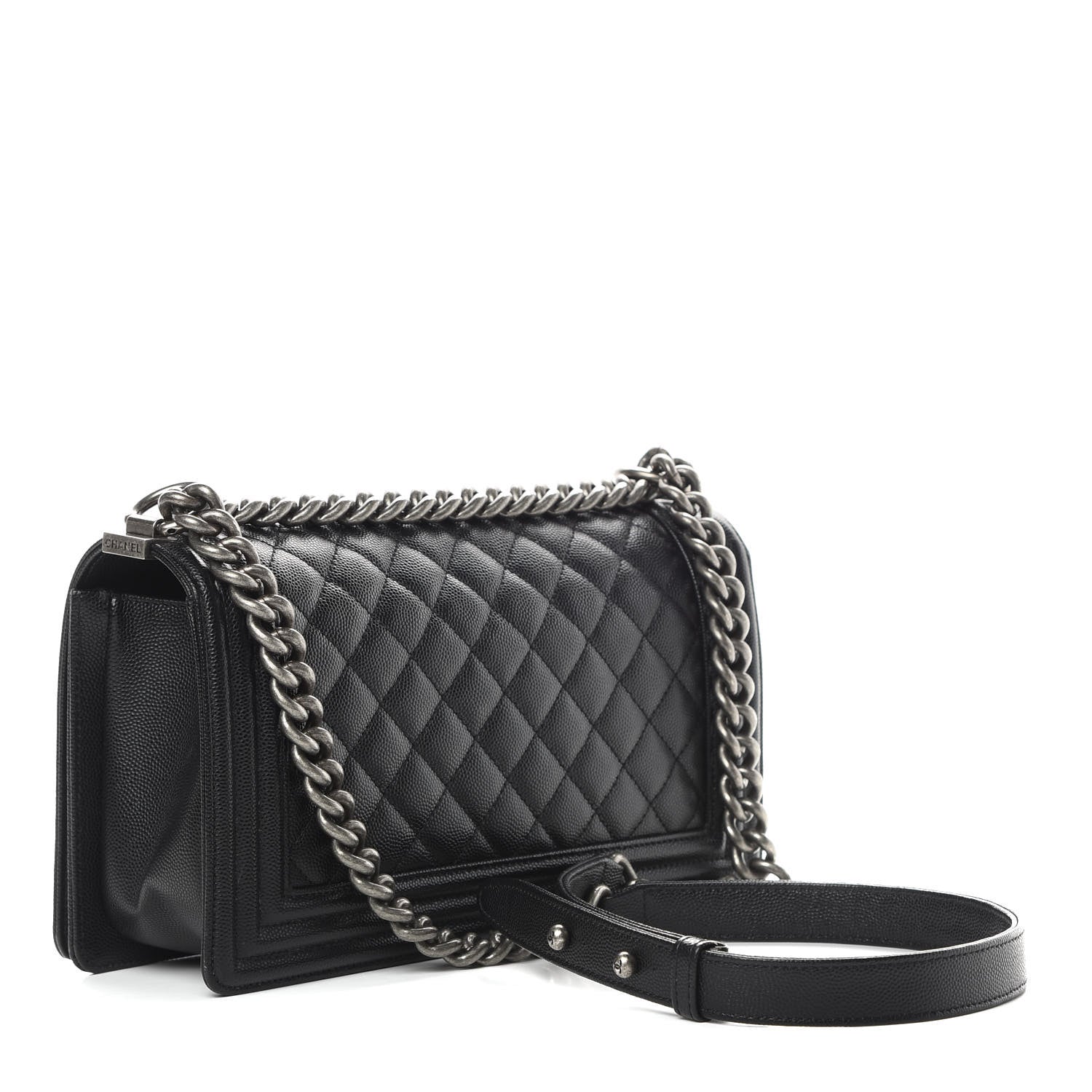 Chanel Caviar Quilted Medium Boy Flap Black 3 of 11