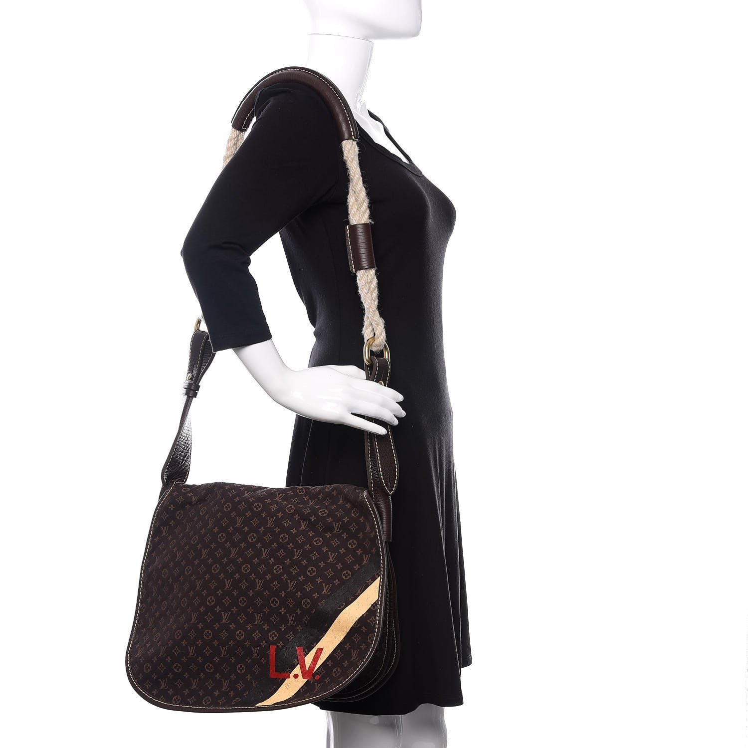 Louis Vuitton Mini Lin Initiales Amman Ebene 2 of 9