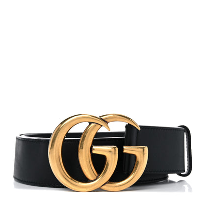 Gucci Calfskin Double G 40mm Belt 75 30 Black 1 of 8