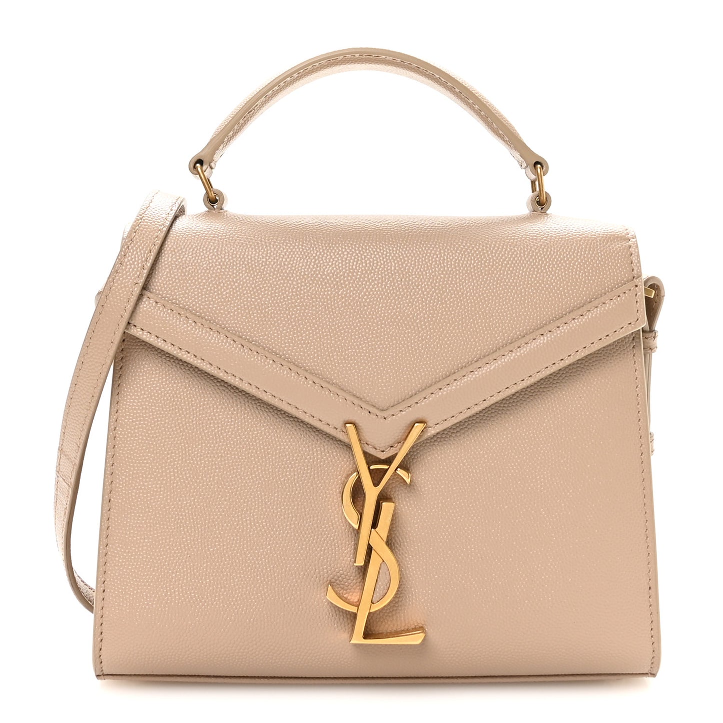 Grain de Poudre Mini Classic Monogram Cassandra Top Handle Beige