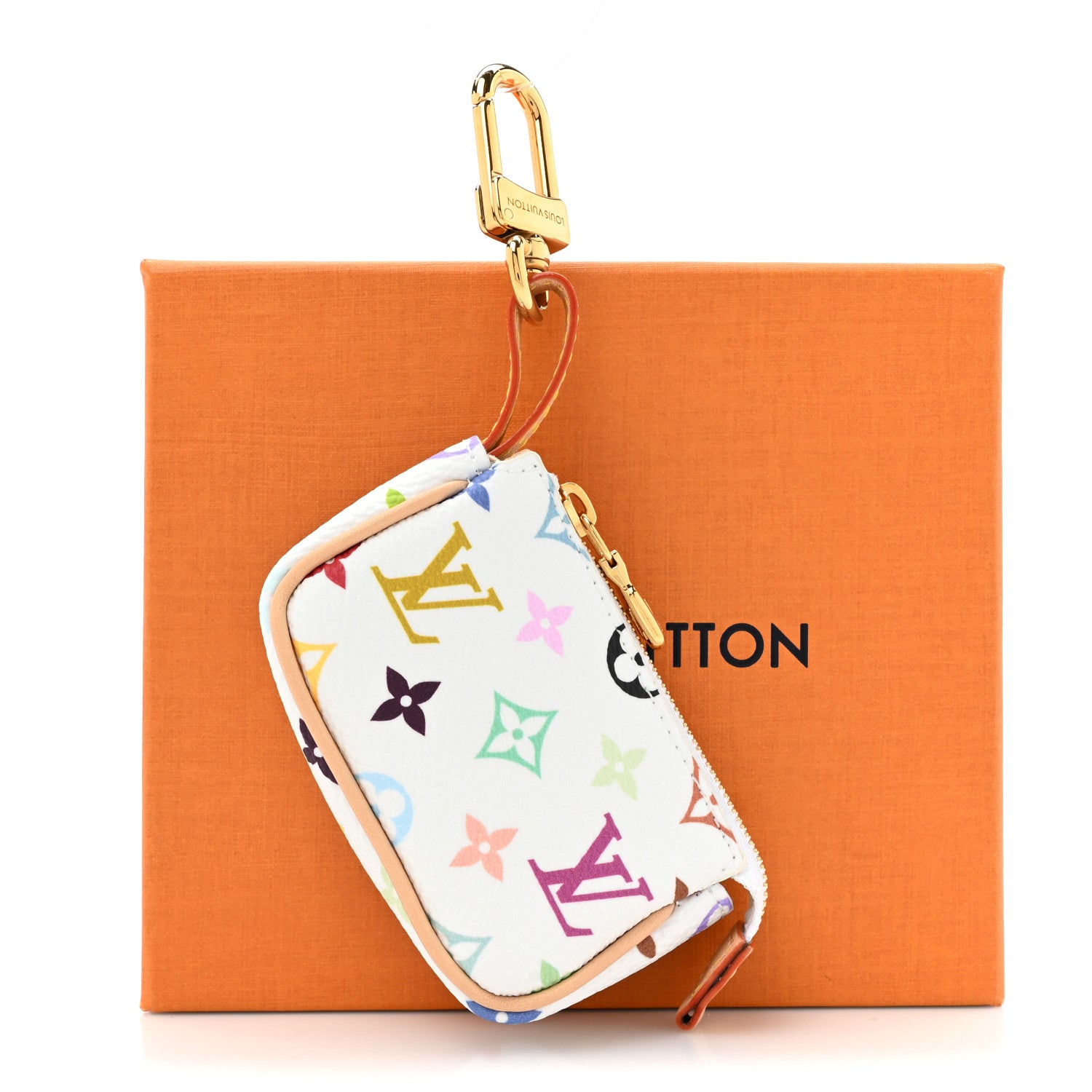 Louis Vuitton LV x TM Monogram Multicolor Micro Pochette White