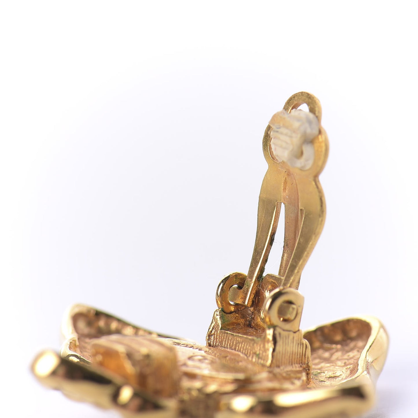 Pearl Clip On Earrings Gold