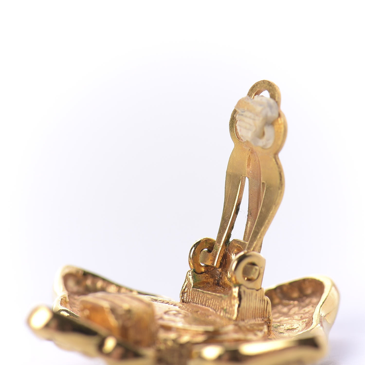 Chanel Pearl Clip On Earrings Gold 3 of 4