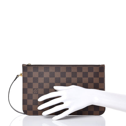 Louis Vuitton Damier Ebene Neverfull MM GM Pochette 2 of 7