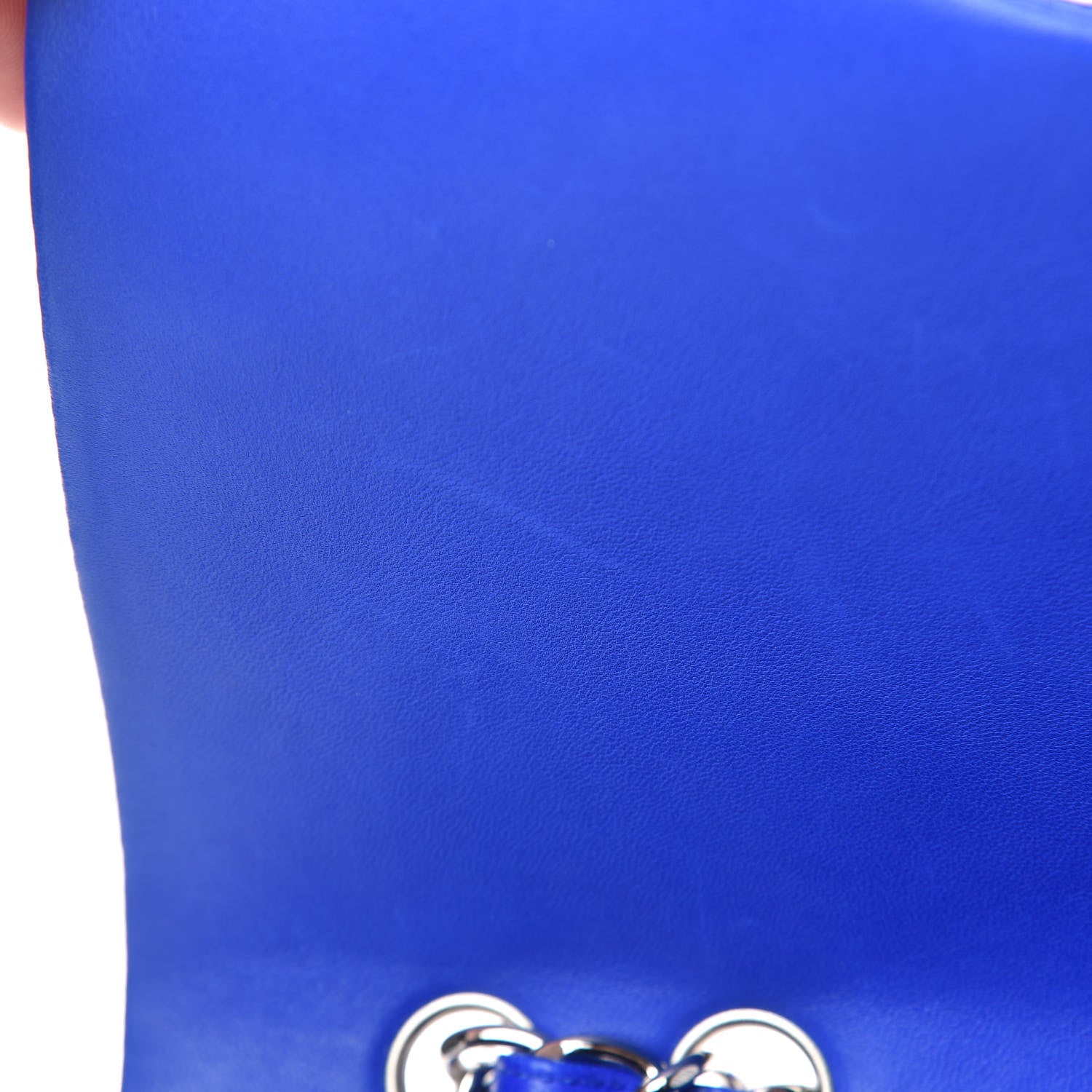 Chanel Lambskin Quilted Jumbo Single Flap Blue 10 of 15