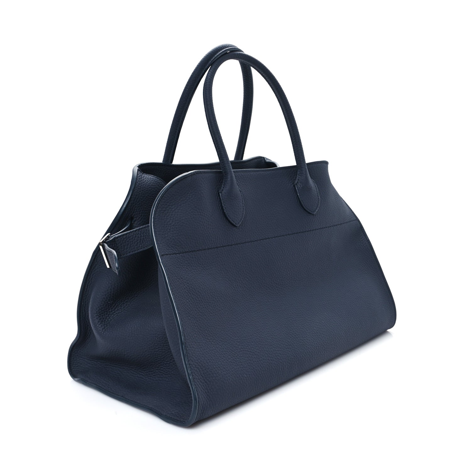 Matte Grained Calfskin Soft Margaux 15 Marine