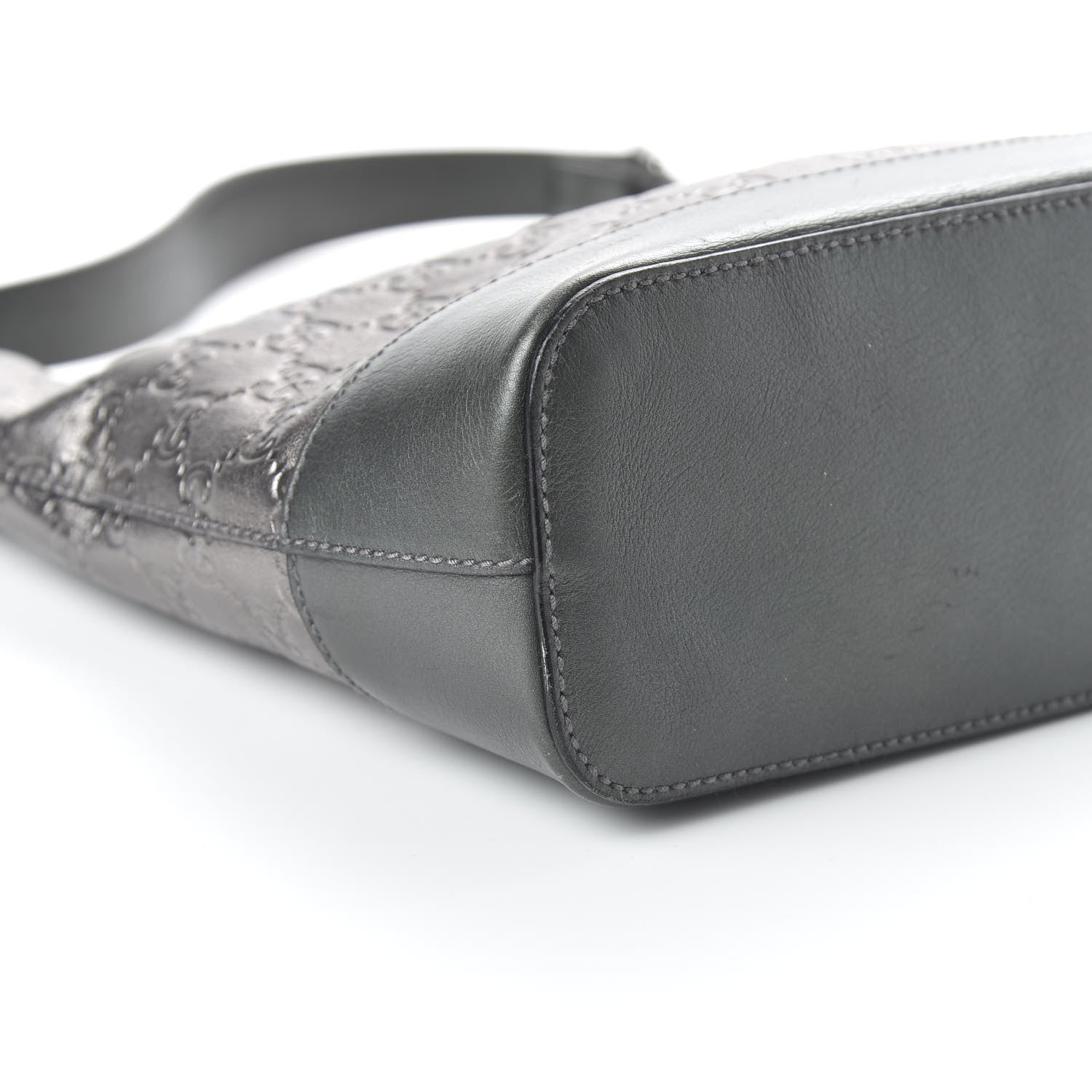 Gucci Guccissima Small Shoulder Bag Pewter 6 of 10