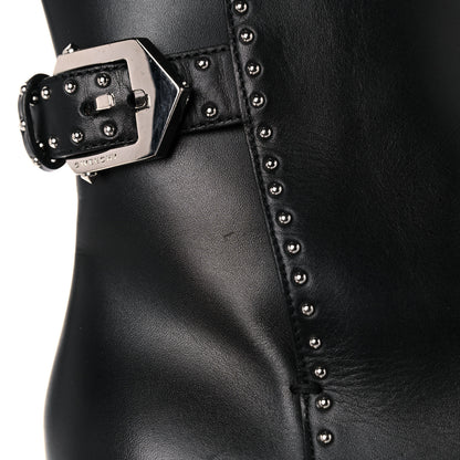 Givenchy Smooth Calfskin Elegant Studded Ankle Boots 39.5 Black 15 of 19