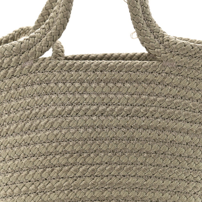 Balenciaga Nylon Lambskin Woven Small Ibiza Basket Kaki 8 of 13