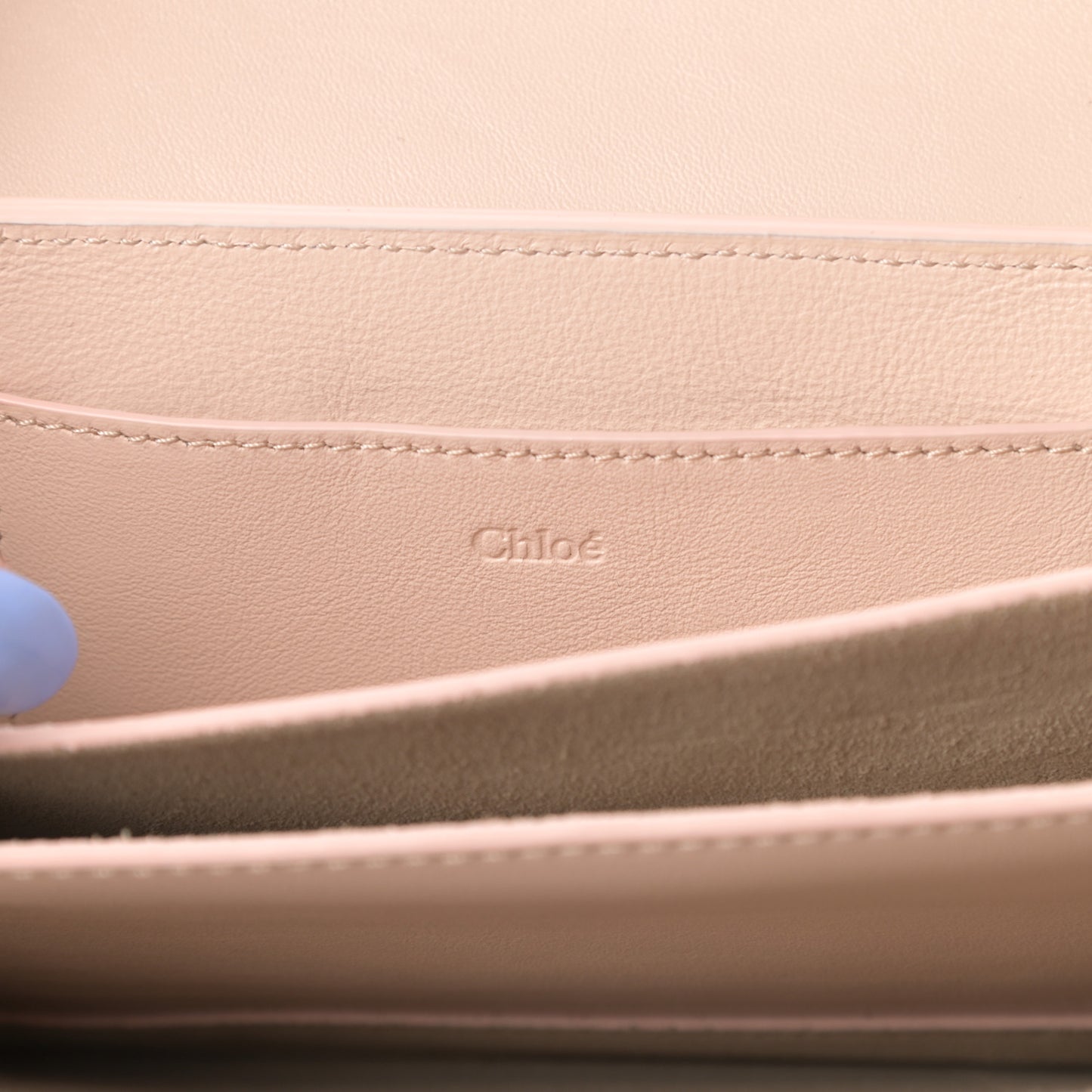 Calfskin Drew Bijou Clutch Cement Pink