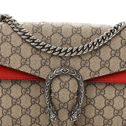 Gucci GG Supreme Monogram Small Dionysus Shoulder Bag Red 7 of 13