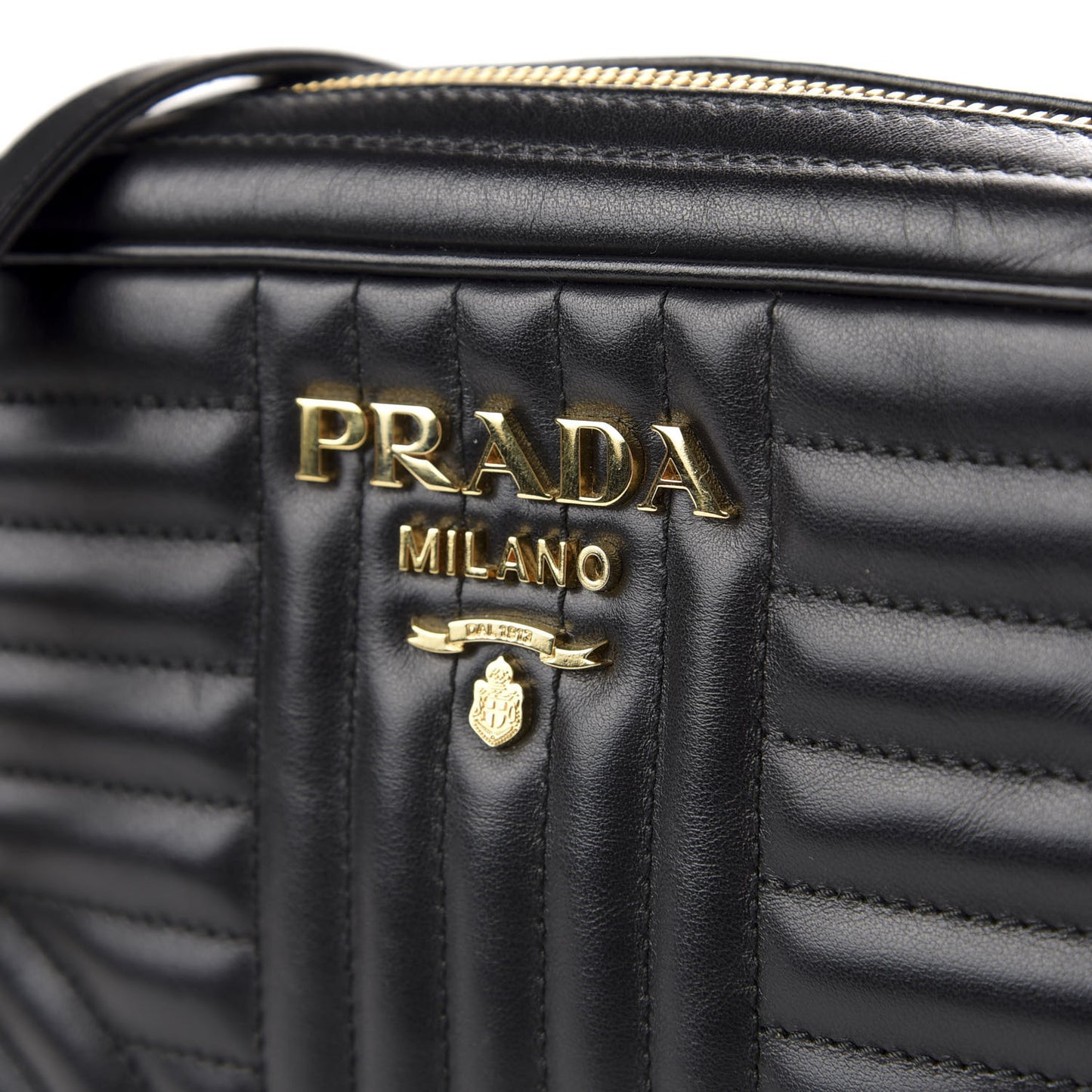 Soft Calfskin Diagramme Camera Bag Black