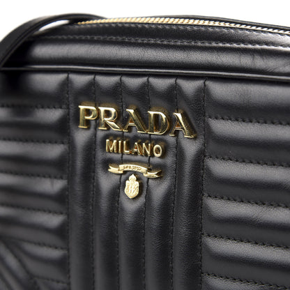 Prada Soft Calfskin Diagramme Camera Bag Black 9 of 9