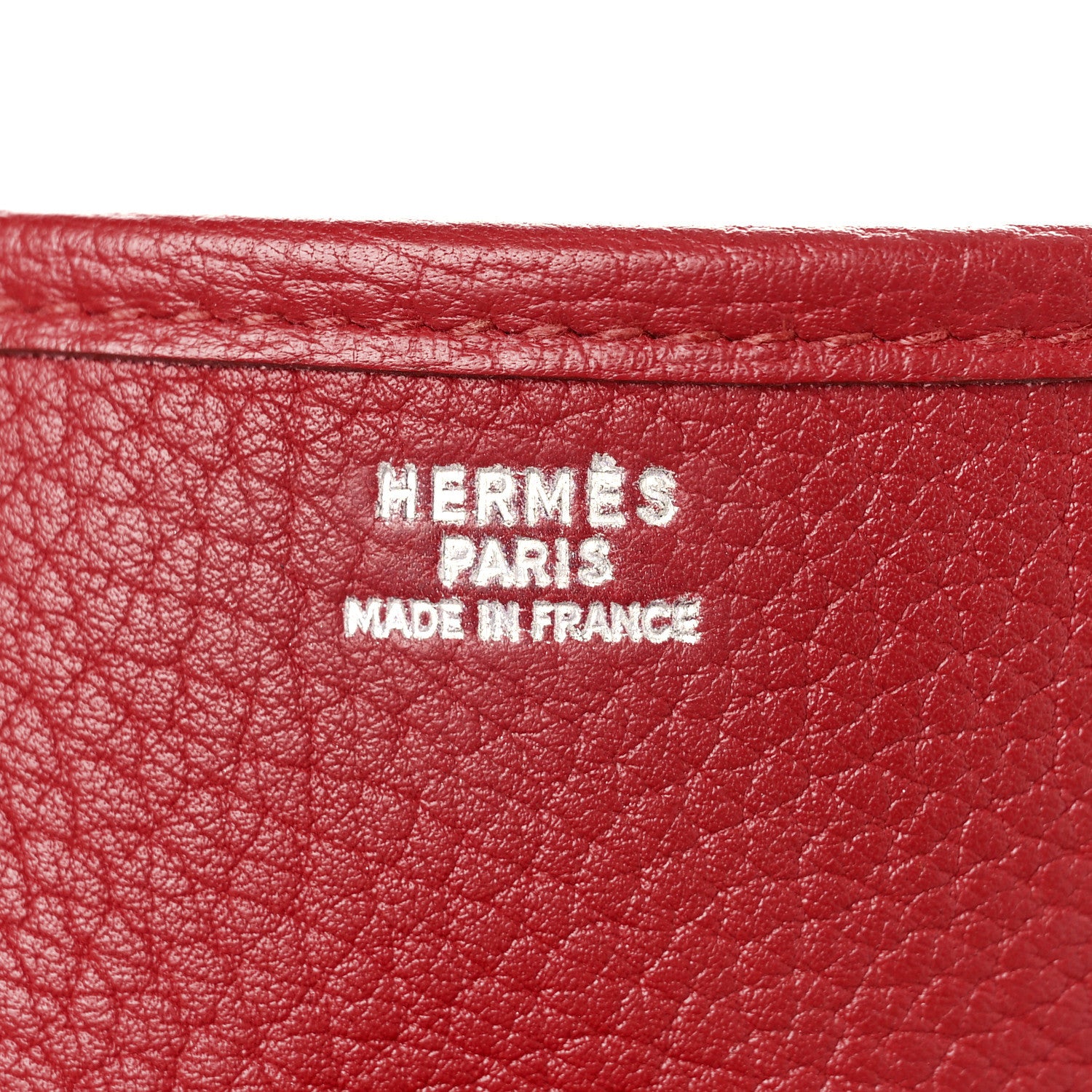 Hermes Togo Evelyne GM Rouge 6 of 9