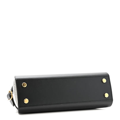 Hermes Vache Hunter Swift H Canvas Tablier Sellier Black Ecru 4 of 11