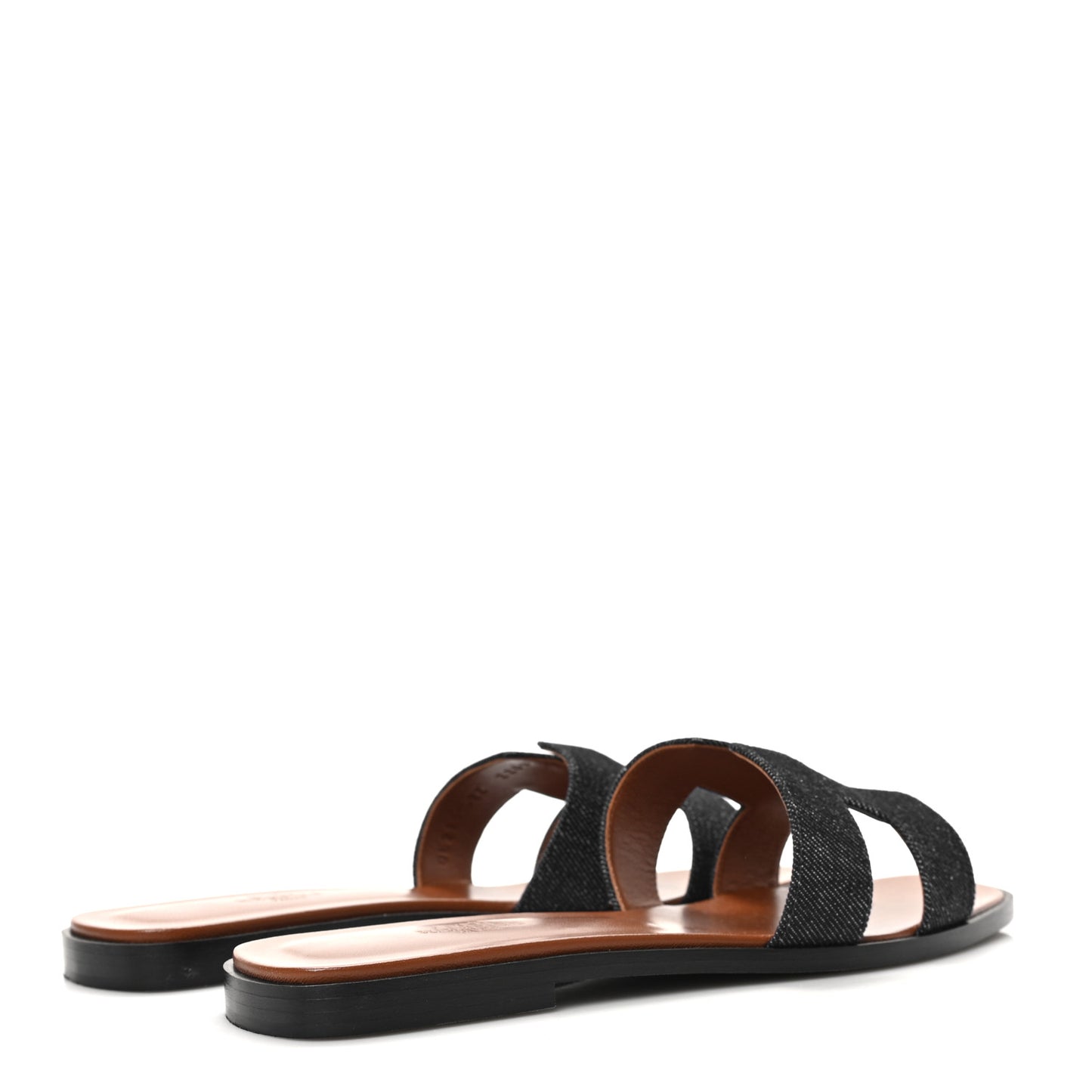 Denim Canvas Oran Sandals 39.5 Bleu Brut