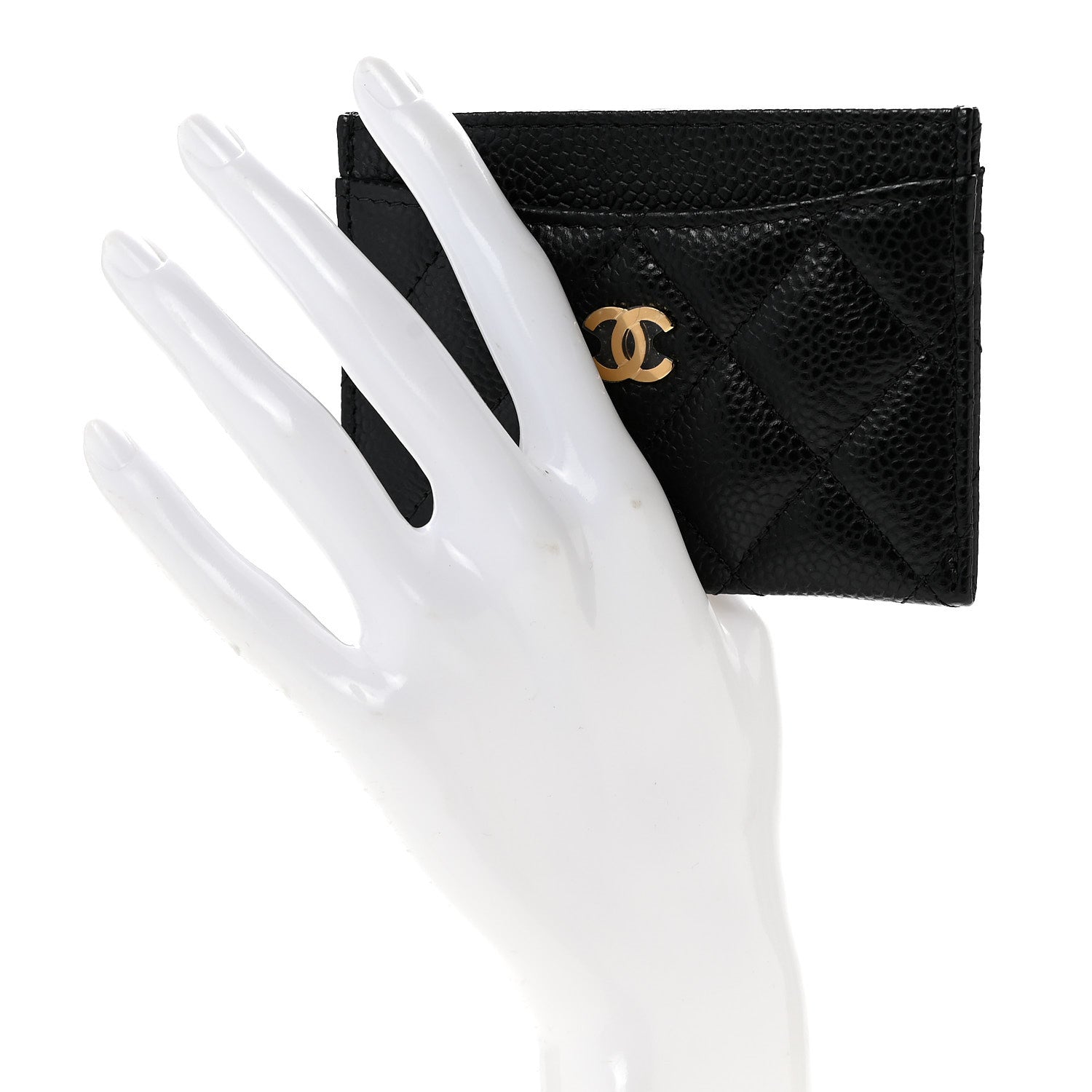 Chanel Caviar Quilted Card Holder Black 2 of 9