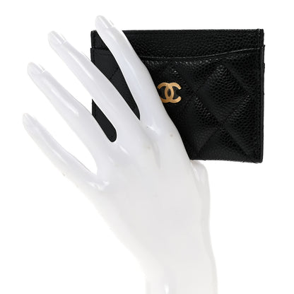 Chanel Caviar Quilted Card Holder Black 2 of 9