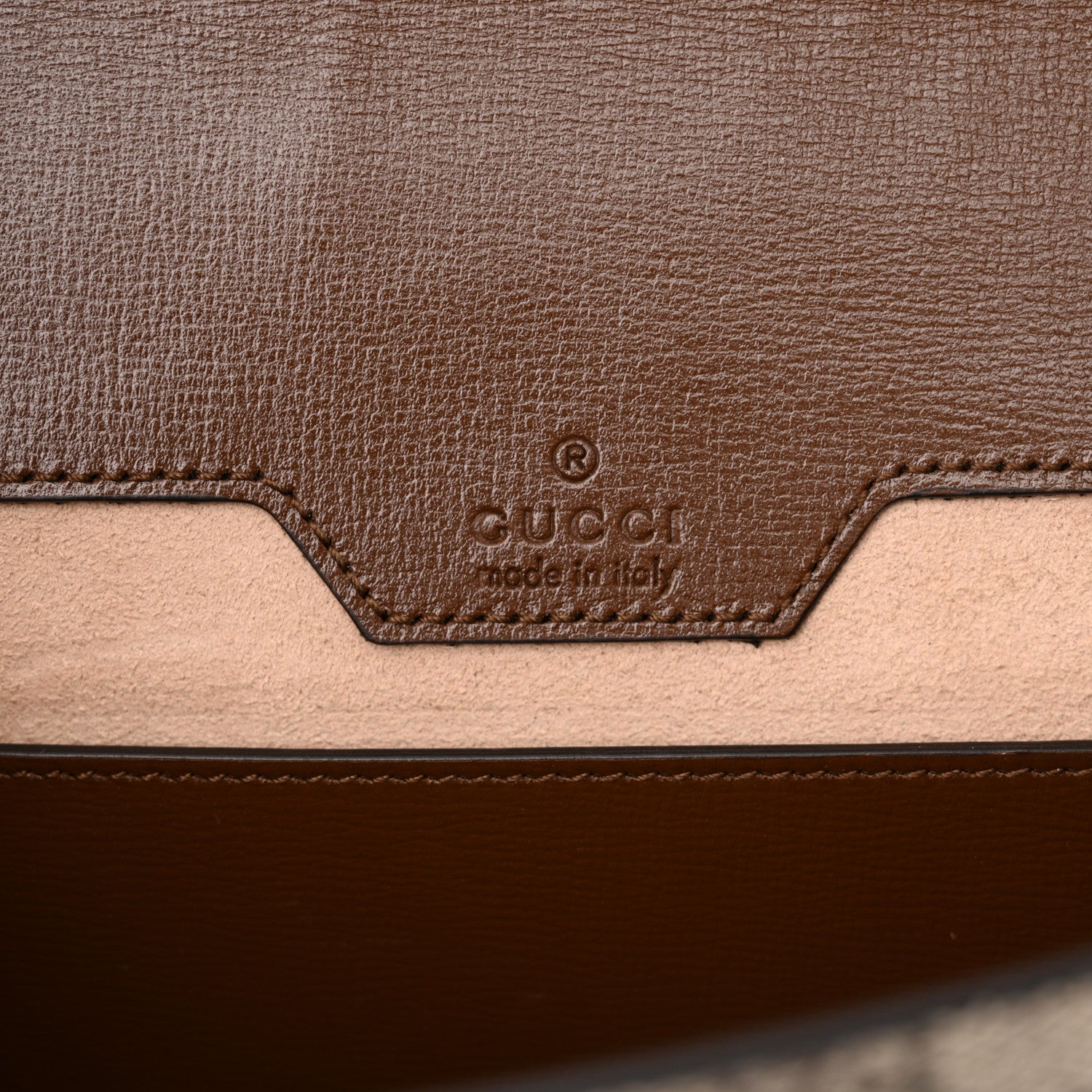 Gucci GG Supreme Monogram Azalea Calfskin Web Small Horsebit 1955 Crossbody Bag Beige Ebony Brown Sugar 6 of 10