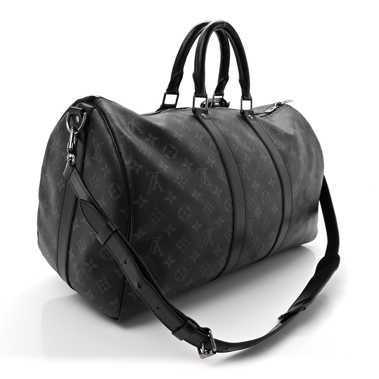Louis Vuitton Monogram Eclipse Keepall Bandouliere 45 2 of 12