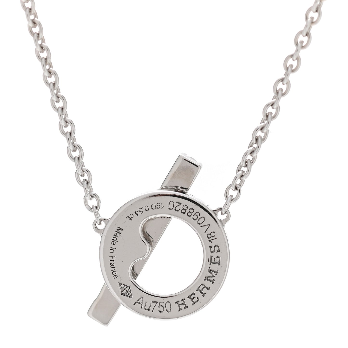 18K White Gold Diamond Finesse Pendant Necklace