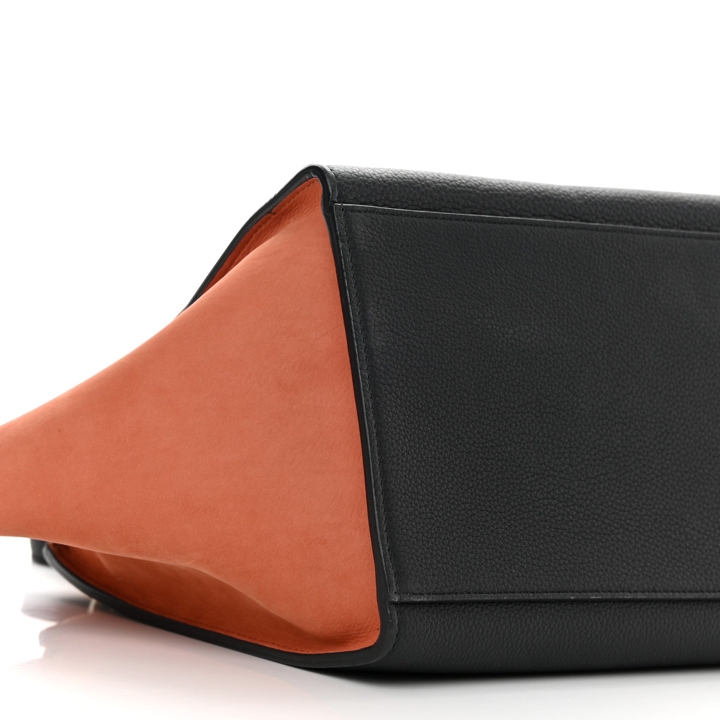 Spazzolato Calfskin Nubuck Small Tri-color Trapeze Nude