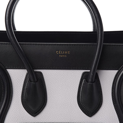Celine Baby Grained Calfskin Nubuck Micro Tri-Color Luggage Light Grey 10 of 10