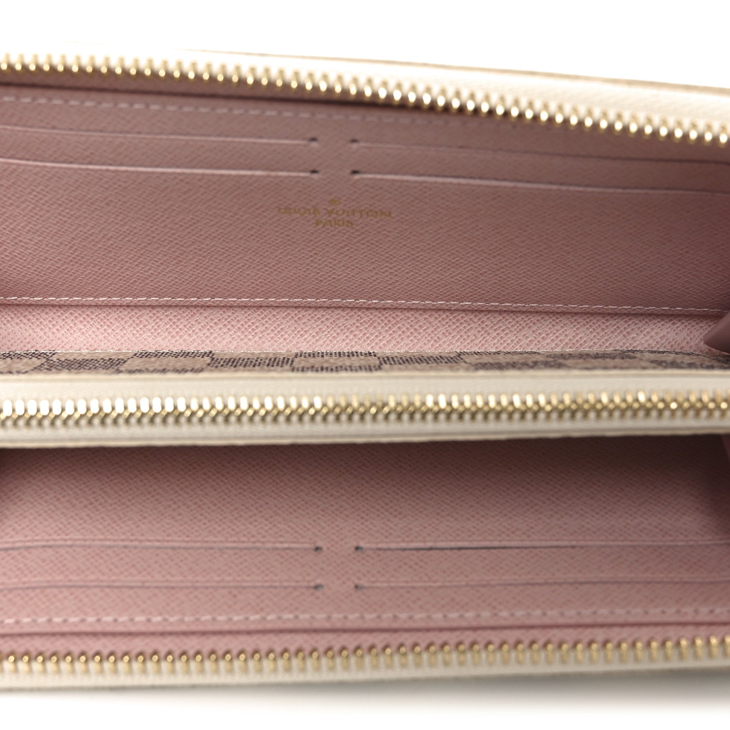 Louis Vuitton Damier Azur Clemence Wallet Rose Ballerine 5 of 6