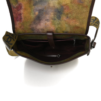 Chanel Washed Toile Graffiti On The Pavements Messenger Khaki Multicolor 4 of 9