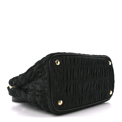 Prada Tessuto Nylon Gaufre Small Tote Black 4 of 11