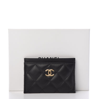 Chanel Lambskin Quilted Card Holder Black 9 of 9